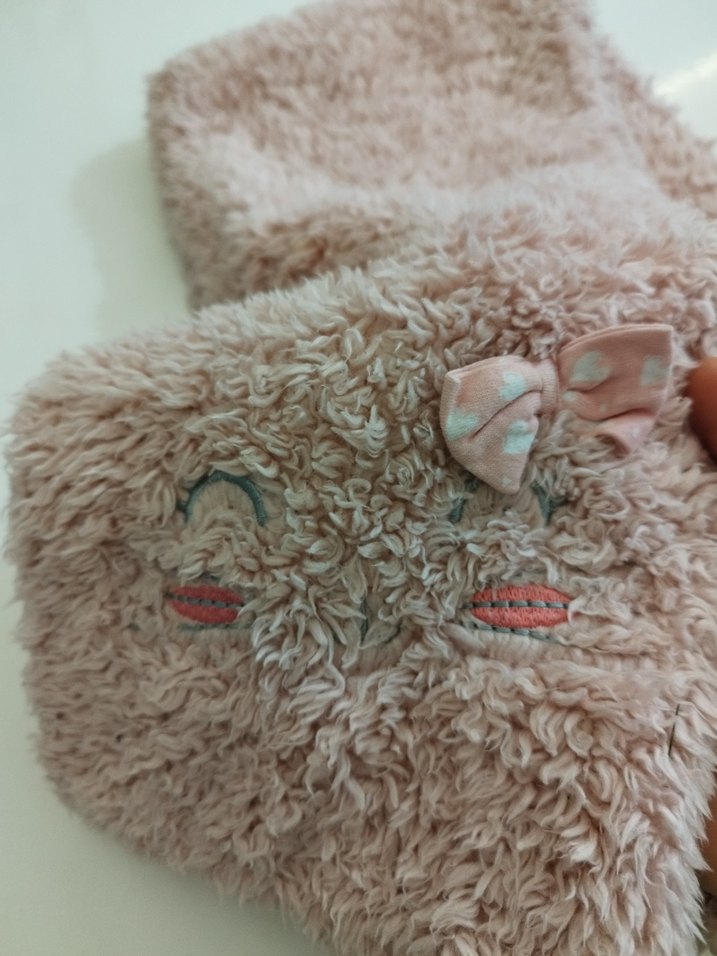 Nakışlı Pembe Çocuk atkısı uzun - Görsel 3