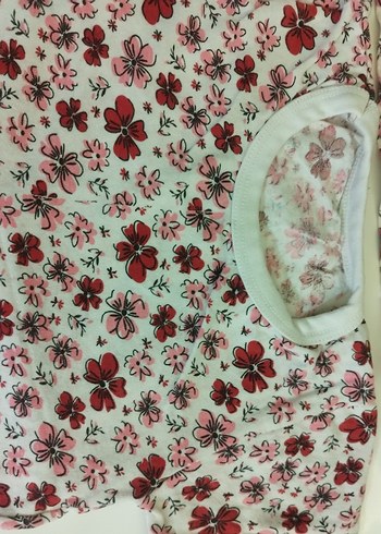 iki tane 50 Çiçek Desenli Renkli Kız Çocuk Atlet - Görsel 2