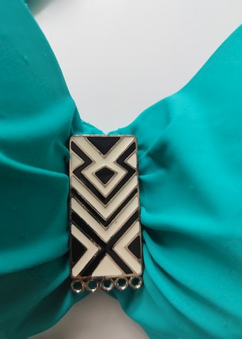 Turkuaz Bel Detaylı Bikini Üstü 85.90 beden - Görsel 2