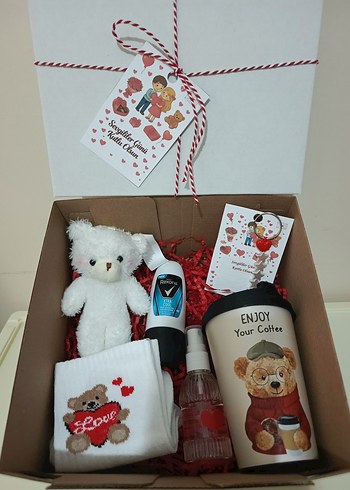 sevgililer günüHediye Kutusu Sevimli Ayıcık Temalı - Görsel 2