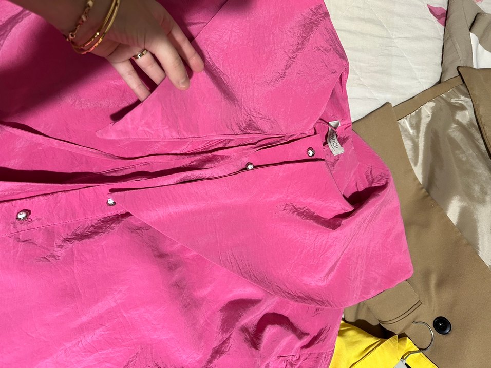 Pembe Düğmeli Kadın Gömlek - Görsel 5