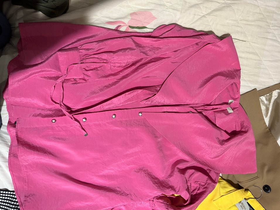 Pembe Düğmeli Kadın Gömlek - Görsel 2