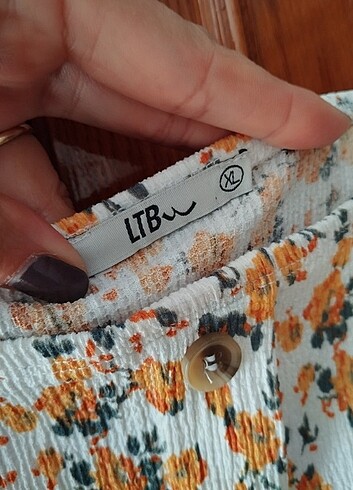 LTB #askılı #crop #sarı #çiçekli