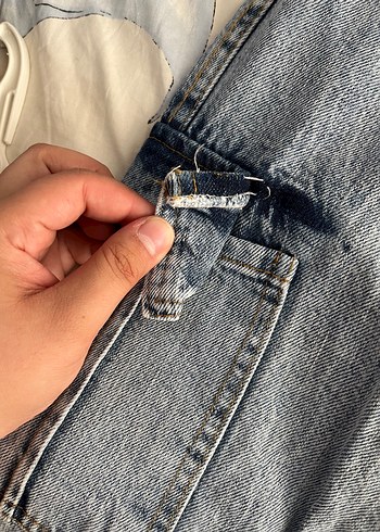 Diğer Kadın Mavi Bol Kesim Kot Pantolon
