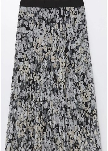 Kadın Piliseli Desenli Etek - Görsel 3