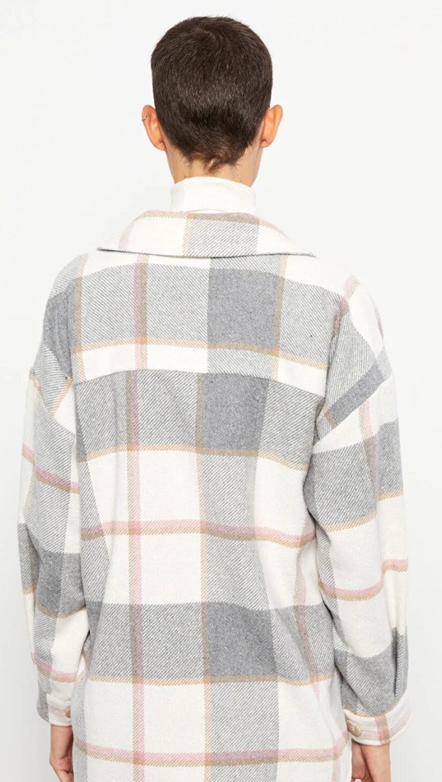 LCW Kareli Kadın Gömlek - Görsel 2