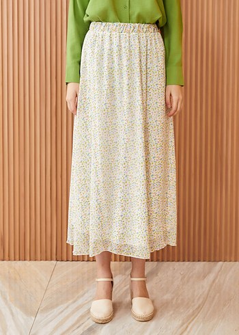 Desenli Uzun Etek - Görsel 4