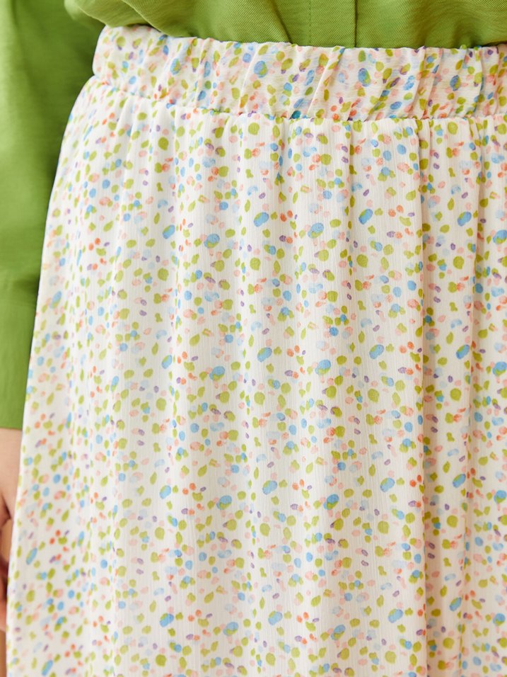 Desenli Uzun Etek - Görsel 3