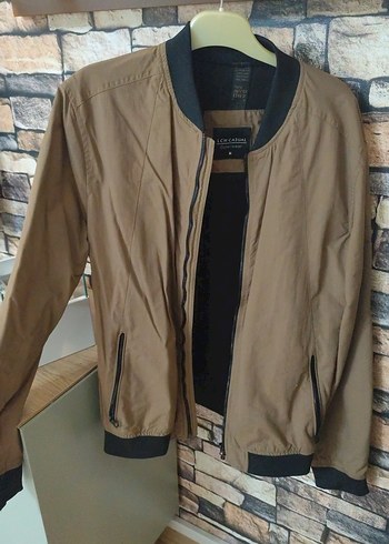 LC Waikiki Sehir Stiline Uygun Kahverengi Bomber Ceket