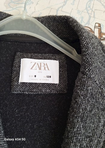 Zara Gri Erkek Çocuk Yün Düğmeli ceket - Görsel 2