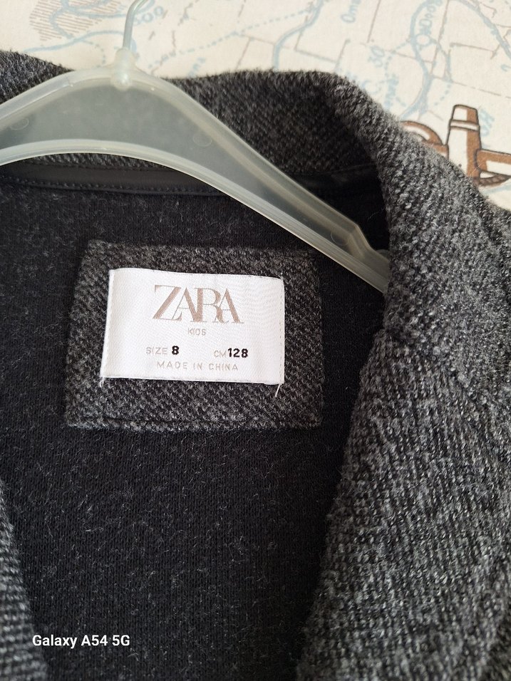 Zara Gri Erkek Çocuk Yün Düğmeli ceket - Görsel 2