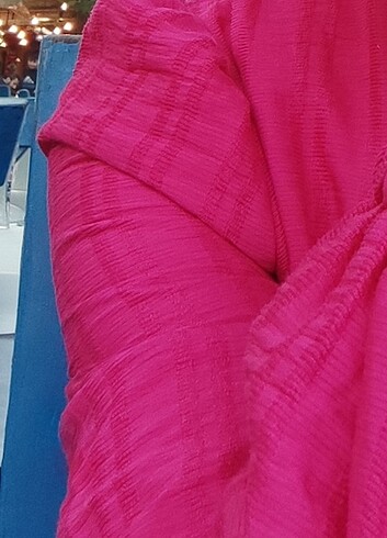 l Beden pembe Renk Fuşya pembesi elbise