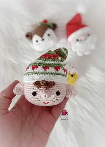 Beden Amigurumi Peluş Noel Baba Gnome