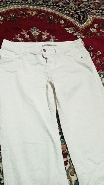 40 Beden Kadın beyaz pantolon