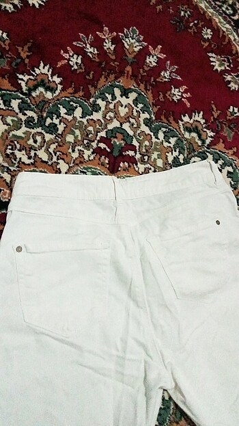 40 Beden beyaz Renk Kadın beyaz pantolon