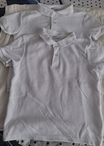 Beyaz Düğmeli Erkek Polo Tişört