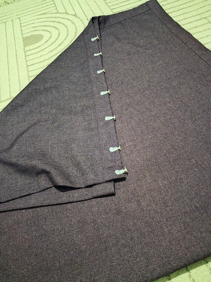 fon perde  1 adet var  97 en 180 boy. mor renk - Görsel 2