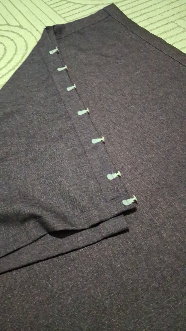 fon perde  1 adet var  97 en 180 boy. mor renk - Görsel 3