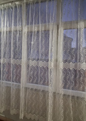 İşlemeli Beyaz Perde - Görsel 2