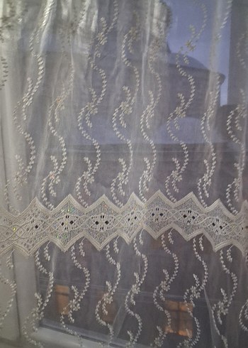 İşlemeli Beyaz Perde - Görsel 3