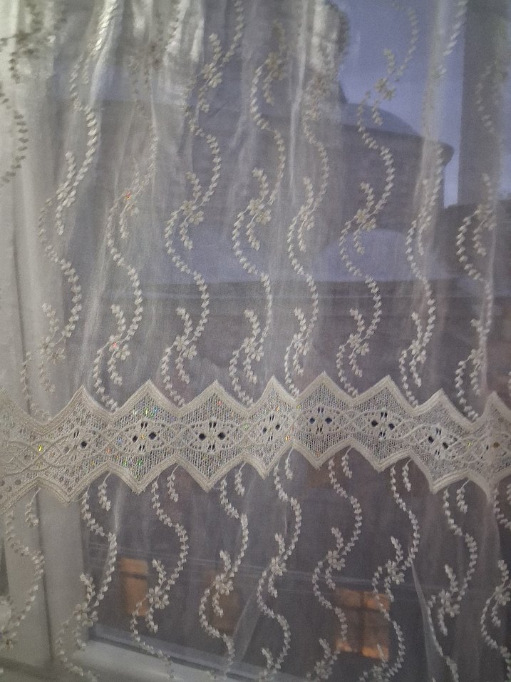 İşlemeli Beyaz Perde - Görsel 3