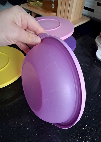 Renkli Pastel Plastik Saklama Kapları - Görsel 2