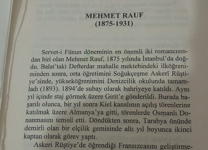  Beden Renk Mehmet Rauf - Eylül