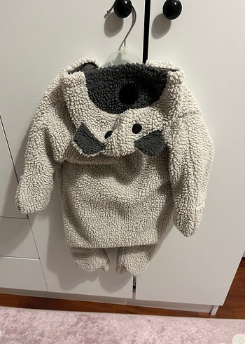 Gri Bebek Peluş Tulum - Görsel 2