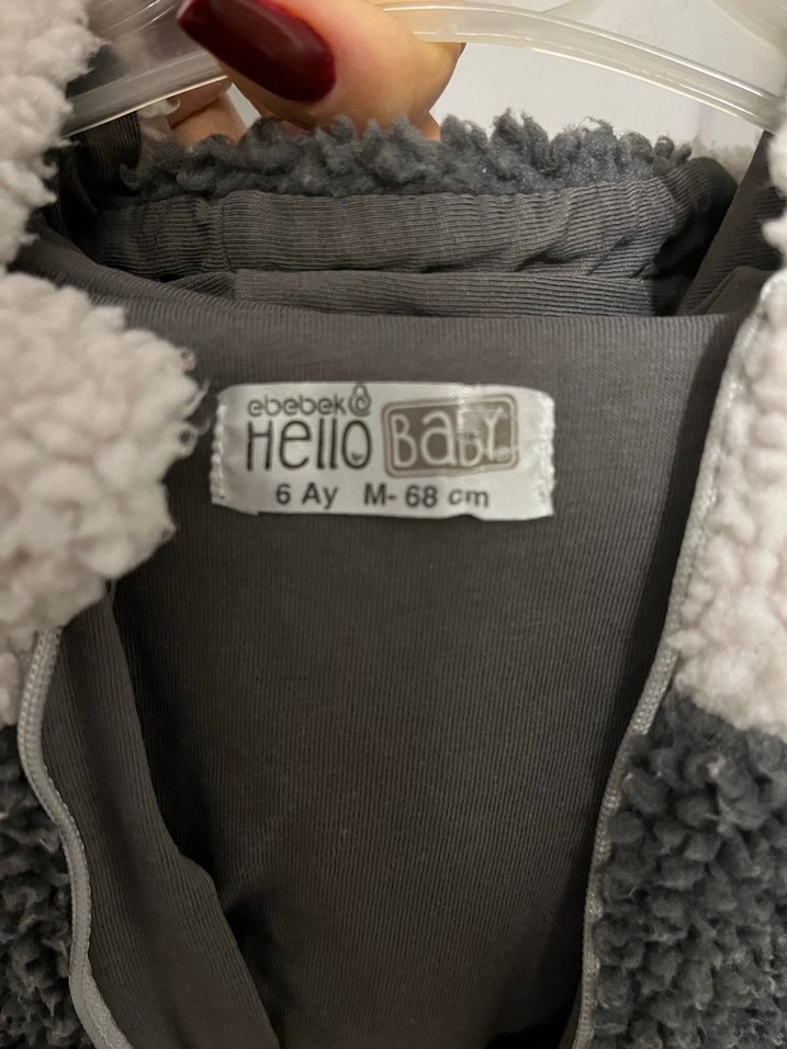 Gri Bebek Peluş Tulum - Görsel 3