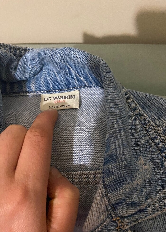 Kız kot ceket - Görsel 5