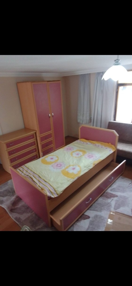 Pembe Çocuk Dolabı ve Şifonyer - Görsel 4