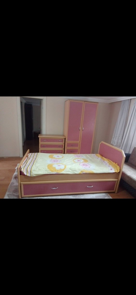 Pembe Çocuk Dolabı ve Şifonyer - Görsel 2