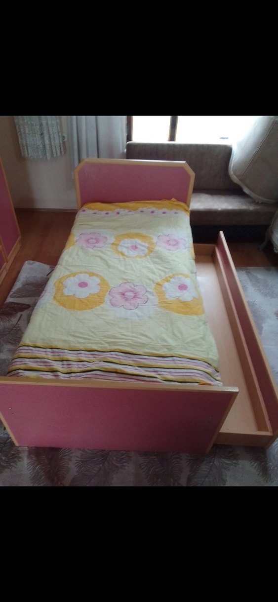 Pembe Çocuk Dolabı ve Şifonyer - Görsel 3