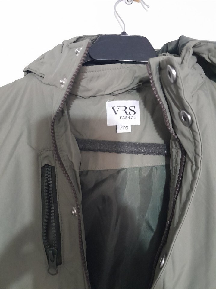 haki Fermuarlı Erkek Çocuk Mont - Görsel 2