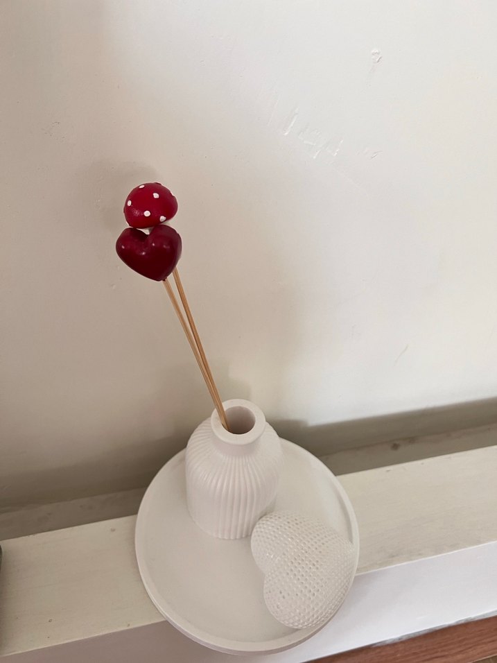 Beyaz Seramik Vazo ve Dekoratif Set - Görsel 2