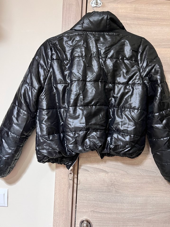 Şişme crop ceket - Görsel 3