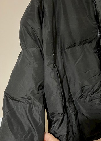 Siyah Midi Kadın Kışlık Mont - Görsel 3