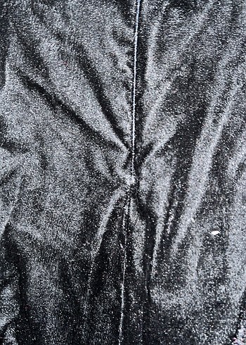 Siyah Uzun Kollu kadife elbise - Görsel 3