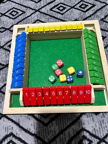 Ahşap matematik oyunu