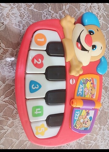 Müzikli piyono fisher- price markasi. Hiçbir sıkıntısı yoktur. - Görsel 5