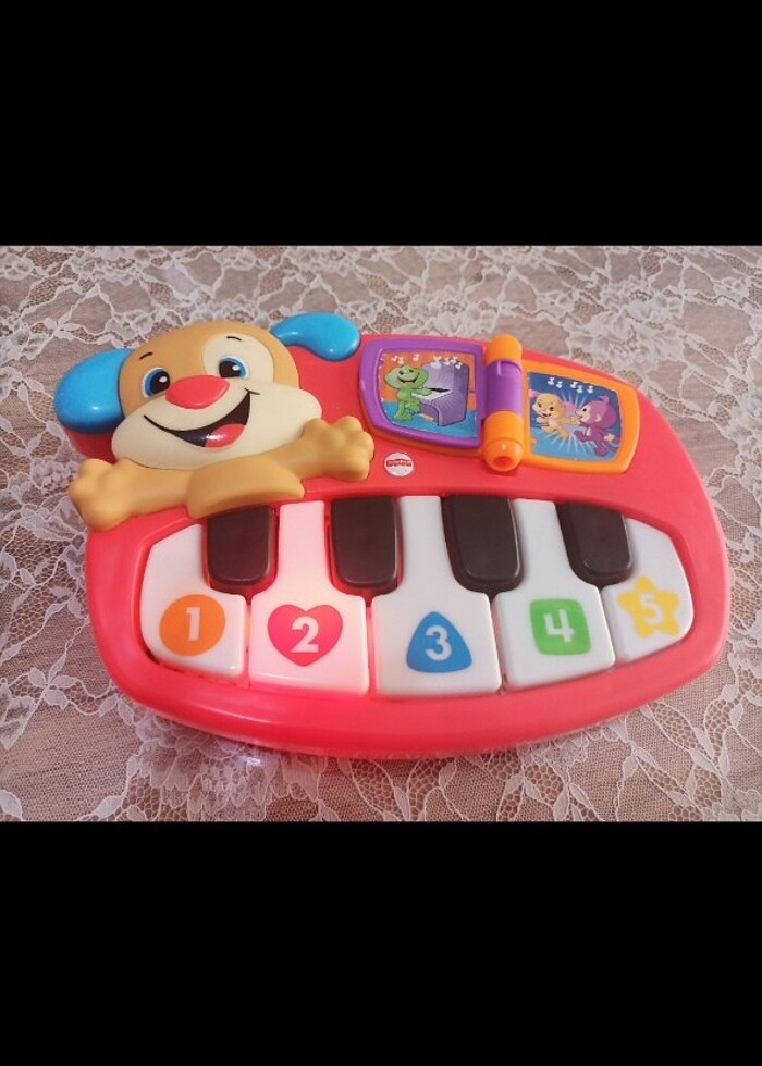 Müzikli piyono fisher- price markasi. Hiçbir sıkıntısı yoktur. - Görsel 4