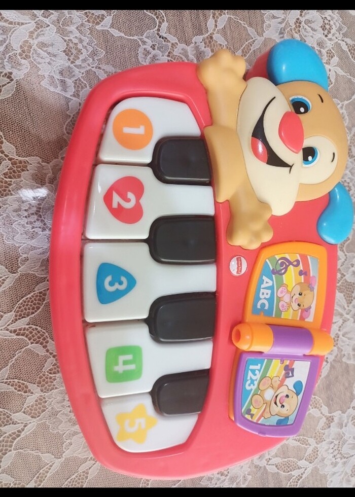 Müzikli piyono fisher- price markasi. Hiçbir sıkıntısı yoktur. - Görsel 5