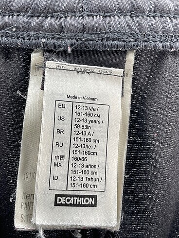 universal Beden siyah Renk Decathlon Eşofman Altı %70 İndirimli.