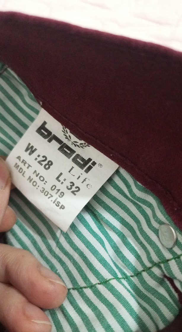 Bordo Salaş Midi Kadın Kumaş Pantolon - Görsel 3