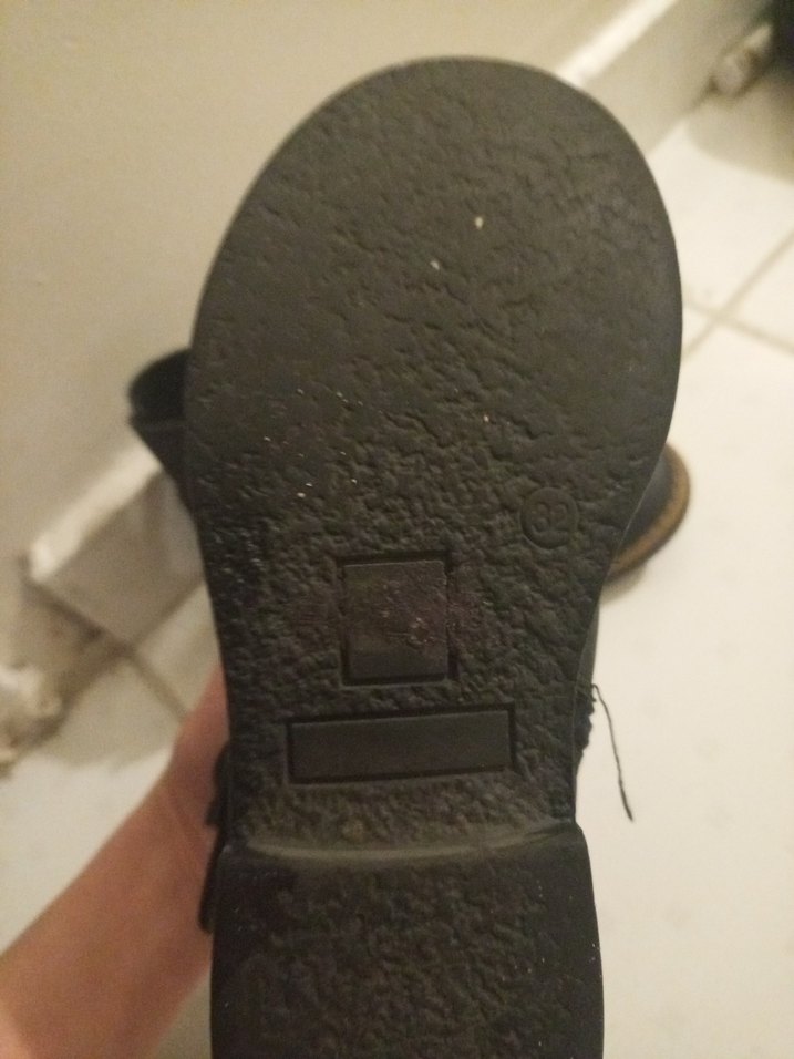 Kız Çocuk Siyah Deri Biker Bot - Görsel 3