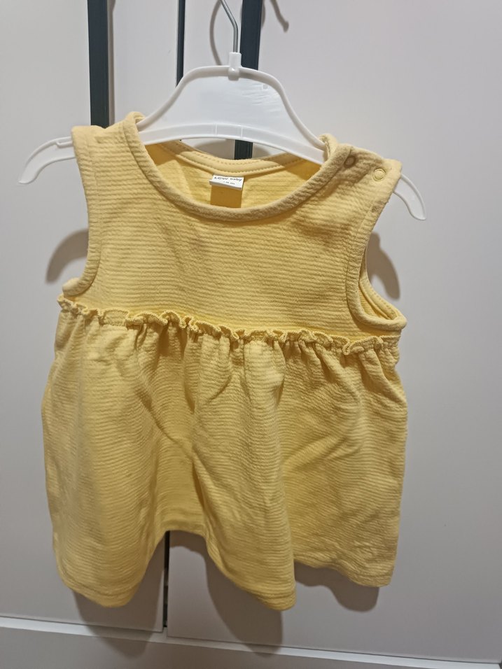 LCW Baby Sarı Baskılı Bebek Önlüğü 6-9 Ay - Görsel 2