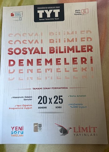 TYT Sosyal Bilimler Denemeleri - Limit Yayınları