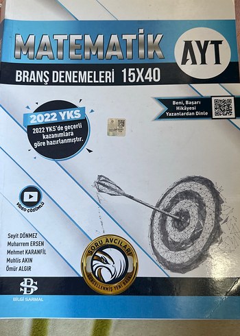 AYT Matematik Branş Denemeleri 15x40 2022 YKS