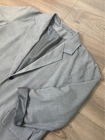 Gri blazer ceket