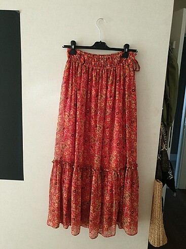 Batik şifon etek.elbise olacakta kullanilabilir